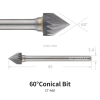 DSPIAE CT-A60 Chamfering Tool Conical Bit 60°